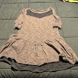 Free people patchwork purple heather tunic top small